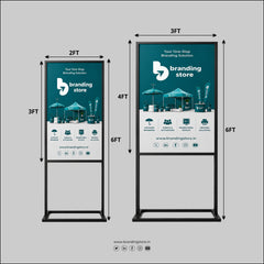 2 Sided Iron Frame Standee — Foam Sheet Print in KARIMNAGAR