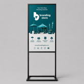 2 Sided Iron Frame Standee — Foam Sheet Print