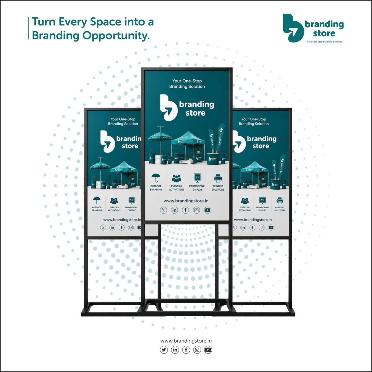 2 Sided Iron Frame Standee — Foam Sheet Print in KARIMNAGAR