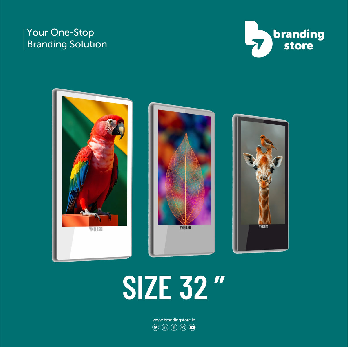 32" WALL MOUNT DIGITAL STANDEE _ LED SCREEN