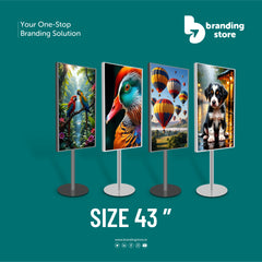 43" POLE MOUNT DIGITAL STANDEE _ LED SCREEN