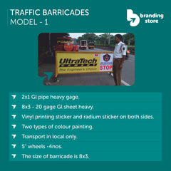 Traffic Barricades in Wanaparthy