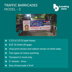 Traffic Barricades in Wanaparthy